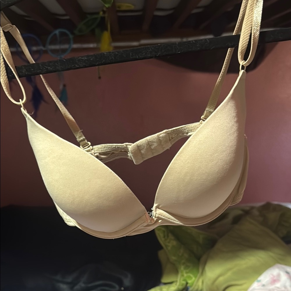 Elegant Tan Push-Up Bra